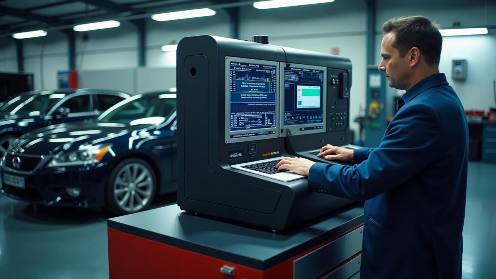 Professional diagnostic equipment at Dayara Auto Engineers